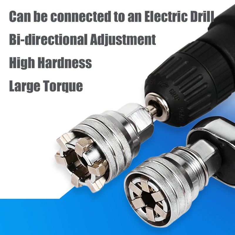 2PCS Socket Wrench Set,Multi-Function Universal Tool - Universal Maintenance Tool,