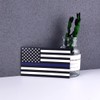 JBCD Thin Blue Line American Police Flag Magnet Decal -