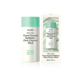 Breath 37 degrees Sum37 Microactive Green Bubble Tox Mask 100ml / 숨37 마이크로액티브 그린 버블톡스 마스크 100ml