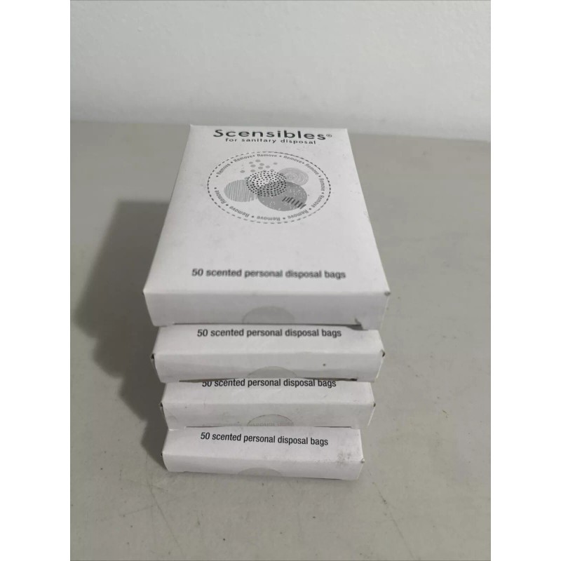 SCENSIBLES (4 PACK) 200 Bags Total Scented Personal Hygiene Disposal
