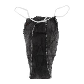 50 Piezas de Bragas de Tanga No Tejidas, Ropa Interior de Mujer, Bragas de Tanga, Bragas de Viaje de Tela No Tejida, Color Negro, Buena Elasticidad para Masaje de SPA, Bronceado