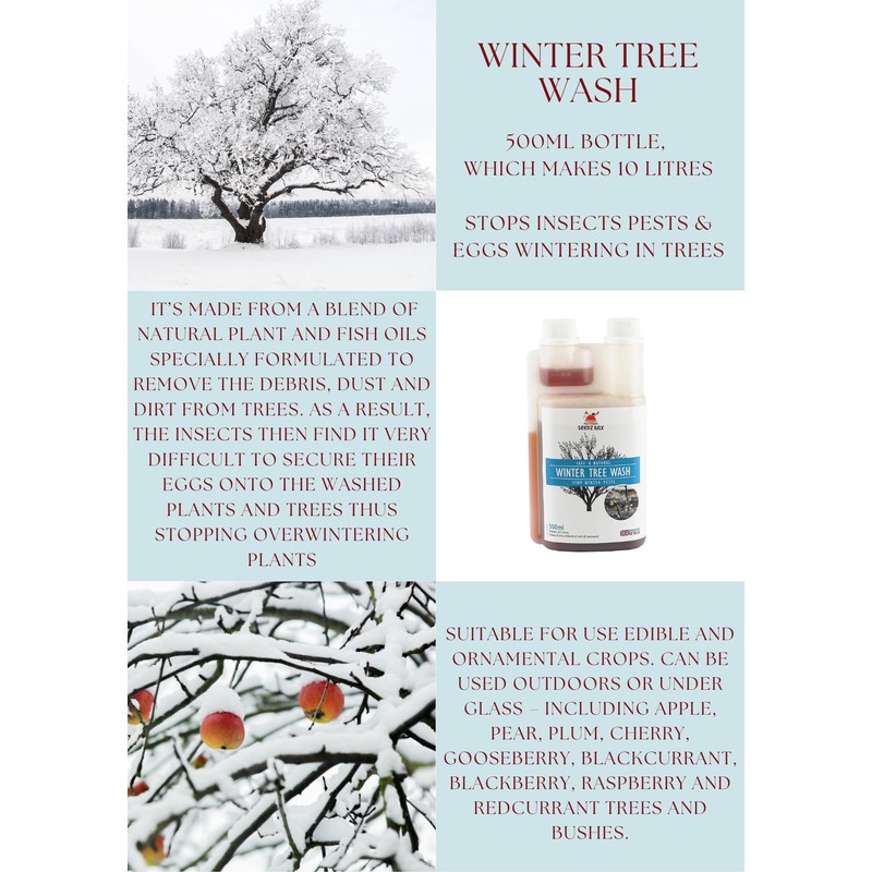 Winter Tree Wash 500ml - Stops Insects Pests & Aphid