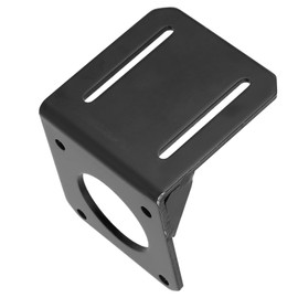 Stepper Motor Mounting Bracket, Stainless Steel Black Holder Rack Compatible with 57 NEMA23 Stepper Motor for 3D Printer(Screws are not Included)