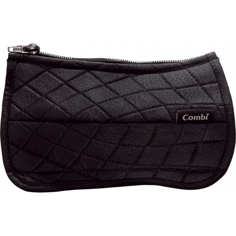 Combi Geku Kiseku Kiseku GRIP Cover, Quilted Black, Machine Washable