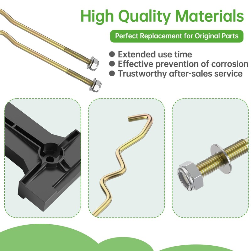 10L0L Golf Cart Battery Hold Down Rod and Plate for