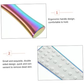 Baluue Foot File Stainless Nail Art Tool Dead Skin Remover Manicure Tool Smooth Feet Tool Feet Calluses Scrubber Foot Care Pedicure Rasp Feet File for Pedicure Calluses Remover Feet File