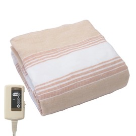 KODEN VWS551H-DYK Electric Blanket Padding 55.1 x 31.5 inches (140 x 80 cm), Orange, Border, Striped, Washable, Slide Temperature Control, Dust Mite Extermination
