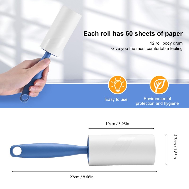 Lint Roller, Extra Sticky Lint Roller for Removing Lint and