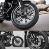 KaTur Motorcycle Black CNC Deep Cut Front Axle Nut Cover