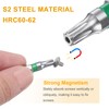 sourcing map 2pcs Torx Screwdriver Bit T25H 1/4" Hex Shank