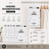 Hanging Moisture Absorber Bags for Closet Humidity Control – 5-Pack