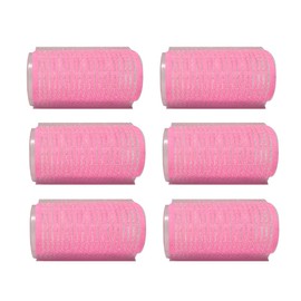 6-Pack Self-Grip Hair Rollers, 30mm-32mm (1"-1.2") Volume Curlers, Random Color