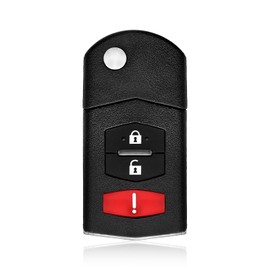 Keylessbest Key Fob Remote Replacement for 2006 2007 2008 Mazda 6 Hatchback Wagon RX-8 3 Buttons 315MHz KPU41788,Black