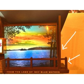 Hamm's REPLACEMENT FENCE ENDS & ROOF PART Hamm's Beer Sign Dusk to Dawn Sunrise Sunset