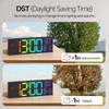 JALL 16.2" Large Digital Wall Clock with Seconds, Bluetooth Sync,