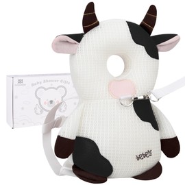 Bebamour Bebamour Baby Head Protective Heads Support for Infants Headrest Back Protection Adjustable Kids Safety Pads for Walker-Learning Protector(Spotted Cow)