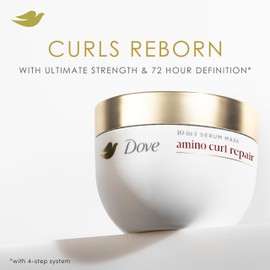 Dove Hair Amino Curl Repair 10in1 Cream Mask for Curly, Coily Hair with Bio Protein Care Technology and Amino + Jojoba Oil 9.2 fl oz.