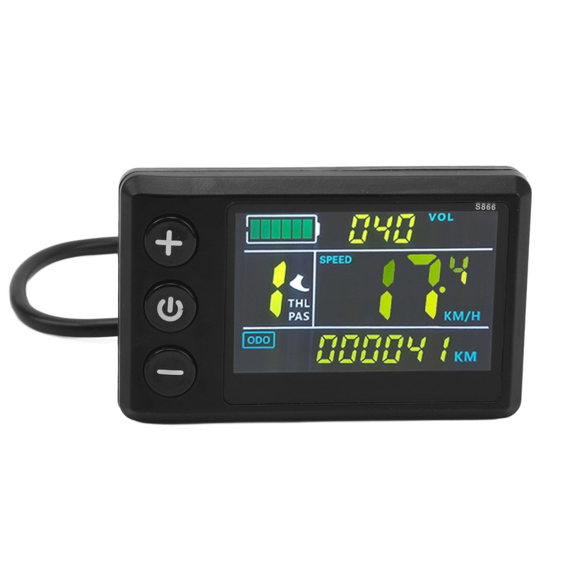 Electric Bike LCD Display Meter ABS Waterproof LCD S866 Electric