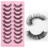 Eyelashes Russian Strip Lashes Natural Fluffy Wispy D Curly Effect