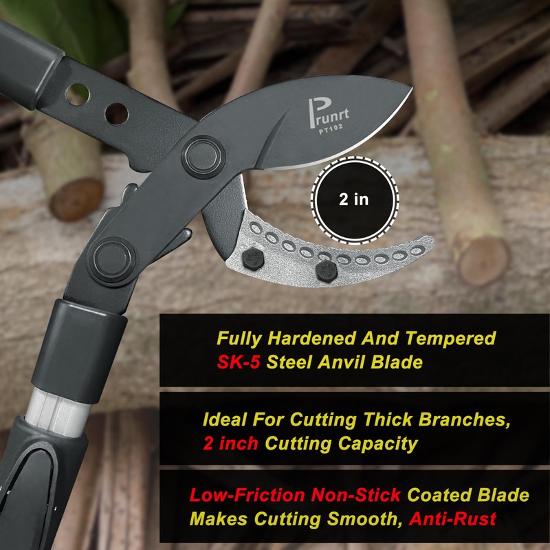 Prunrt Loppers for Tree Trimming Heavy Duty, 26-40 Inch Handle