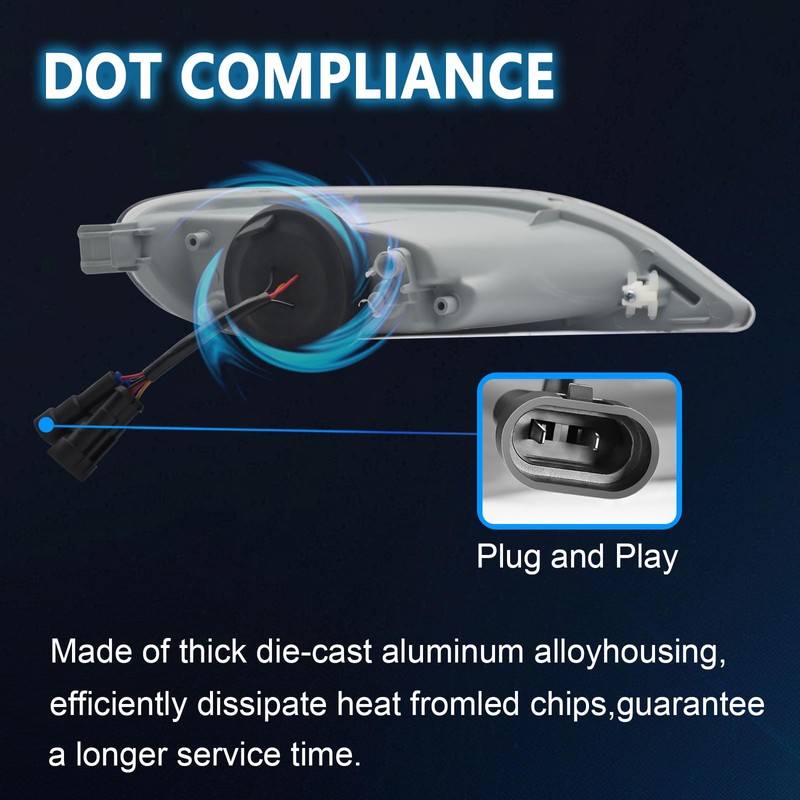 SINYATO INDUST LED Fog Lights with DRL and Dynamic Turn