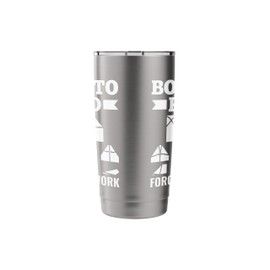Born to Fold Forced to Work - Origami Folding Stainless Steel Insulated Tumbler