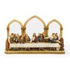 Roman – 12" Last Supper Decorative Statue with Arched Detail,