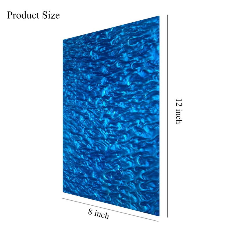 TOEPODO Pearlescent Ripple Cast Acrylic Sheets 1/8 Thick for Laser