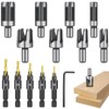 14 Pcs Countersink Drill Bit Set, 5 Wood Drill Bits