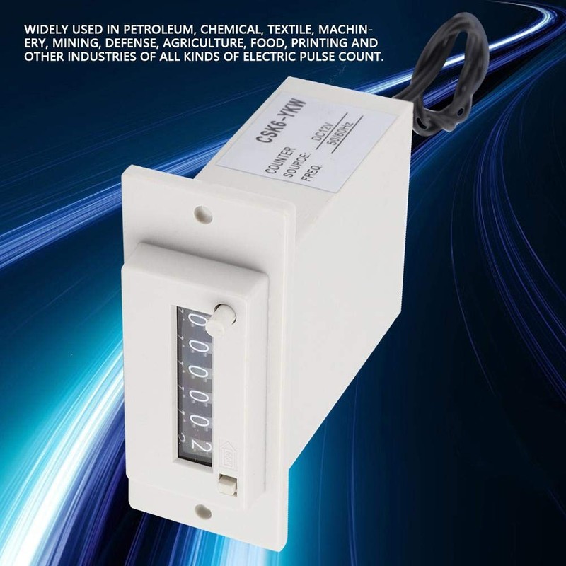 CSK6-YKW Electromagnetic Counter 6 Digit 0-999999 Counting Range Electronic Pulse
