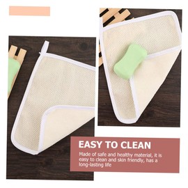 Mikinona 4pcs Nylon Exfoliating Washcloths for Body Scrubbing Foaming Bath Towels Skin-friendly Back Scrubber Exfoliating Bathing Accessories