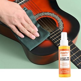 Dowite Guitar Cleaning Maintenance Care Kit - All-in-One Guitar Cleaner, Lemon Oil,String Oil, Microfiber Cloth - Safe Non-Toxic Formula for Long-Lasting Shine& Protection