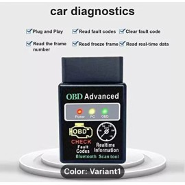 Bluetooth OBD2 OBDII Car Fault Code Reader Diagnostic Scanner for Android PC iOS