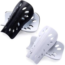 Hirola Juego de 2 Pares de Espinilleras de Fútbol, Espinilleras Ligeras y Transpirables para Jugadores de Fútbol Adultos, Espinilleras para Hombres y Mujeres