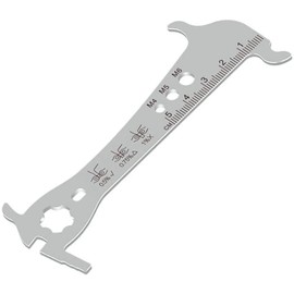 WANGR Bicycle Bike Chain Checker Chain Wear Indicator Gauge Measuring Ruler Tool Bike Chain wear Gauge Bike Parts Repair Kit,Compatible with All Chains