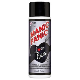 MANIC PANIC Color Depositing Conditioner - Love Color Hair Conditioner Formulated with Shea Butter, Quinoa & Vegetable Proteins - Keeps Hair Vibrant, Nourished & Refreshed - Black Kat (8oz)