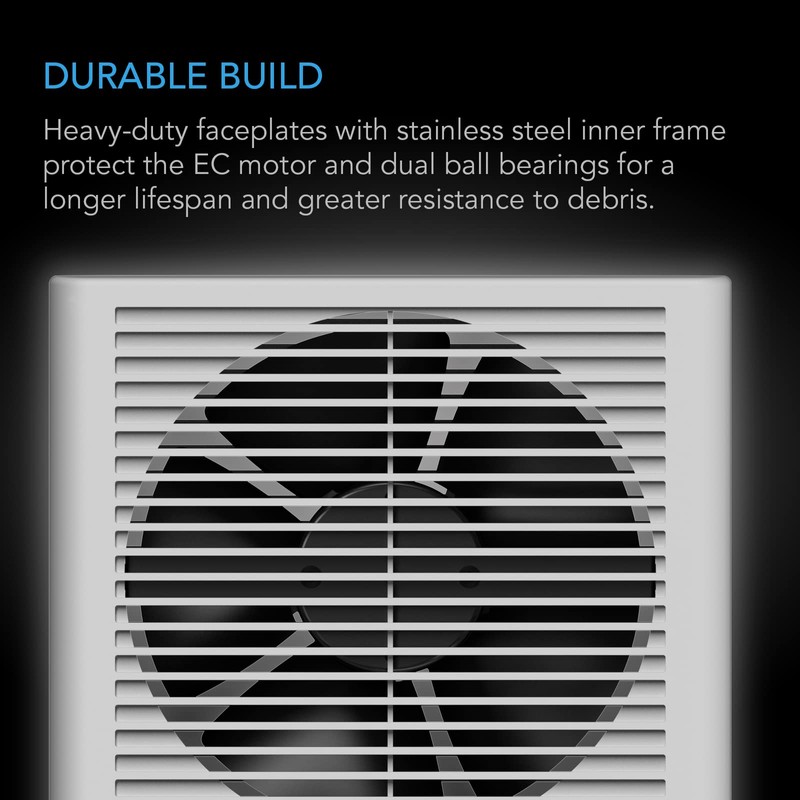 AC Infinity Room to Room Fan 8”, Two-Way Reversible Airflow