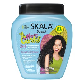 SKALA Expert Mais Cachos 2 in 1 Treatment Cream & Leave In Conditioner for Curly Hair, Vegan Hair Mask, Shea Butter & Castor Oil, Deep Hydration Mask, Softening & Smoothing, Anti Frizz Formula, 1000g
