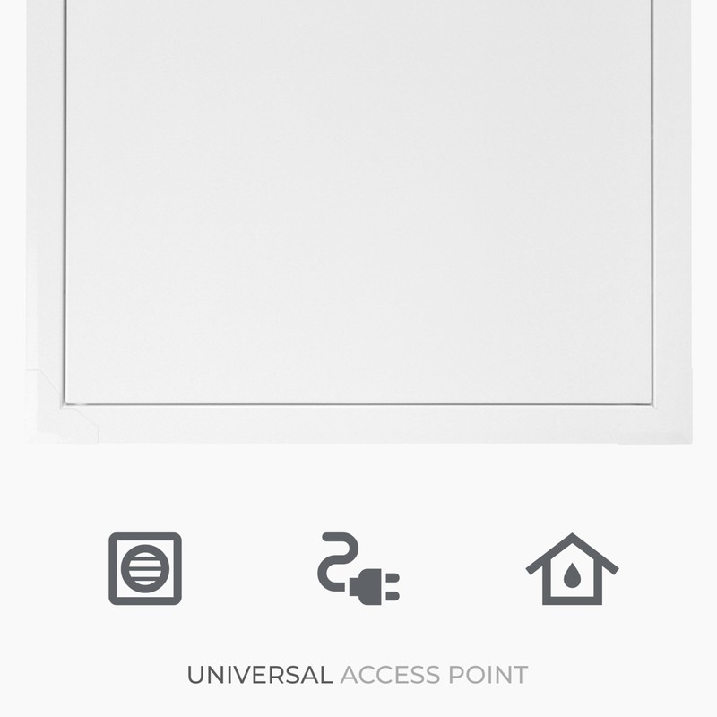 HVAC OV 16x24 Inch White Access Panel – Metal Rectangular