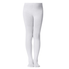 Century Star - Medias para bebé para niñas y niñas, calcetines de punto sólido, de algodón suave, leggings cálidos, pantalones para recién nacidos, 3 pares blanco negro gris, 6-8 Años