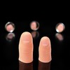 2Pcs Thumb Tip Magic Tricks,Disappearing Silk Fake Thumb Tip Magic,Fake