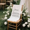 Reserved Memorial Wedding Chair Sign, Save a Seat with Love