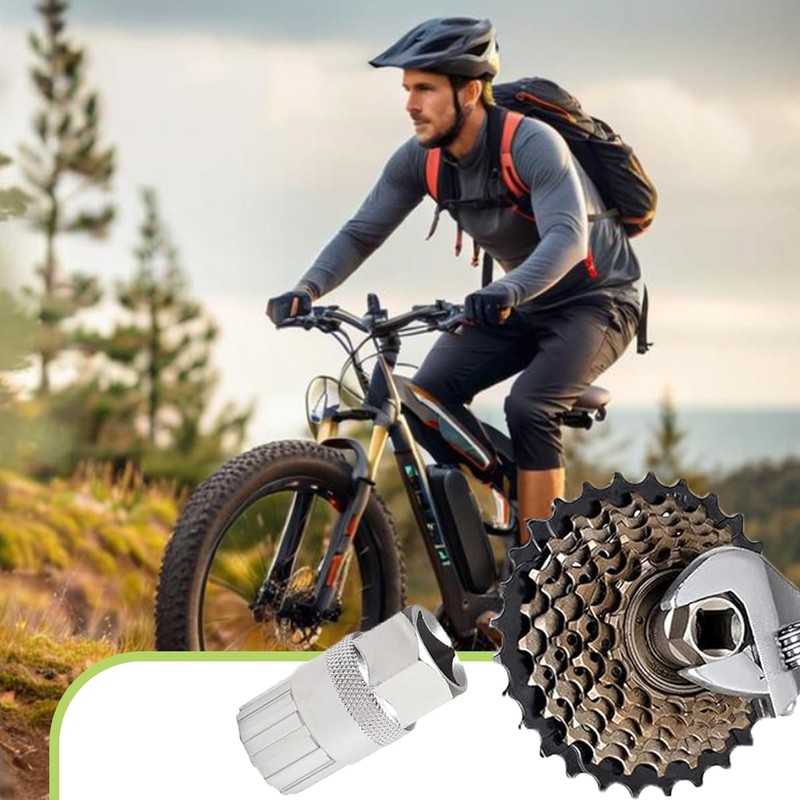 Bicycle Flywheel Removers, Cassette Removal Tool Compatible with Shimano, Sunrace,