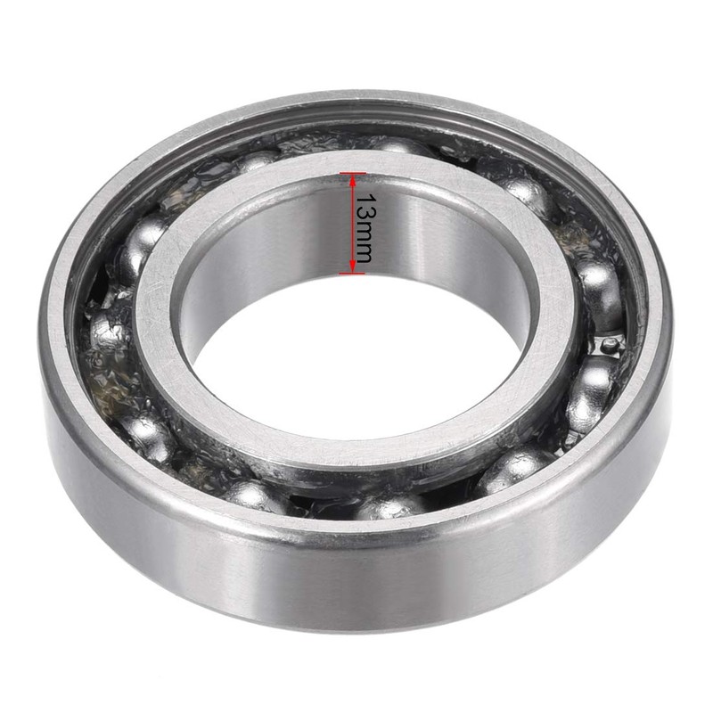 sourcingmap 2pcs Deep Groove Ball Bearing 6006RS Single Sealed, 30mm