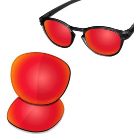 Saucer Premium Replacement Lenses for Oakley Latch OO9265 Sunglasses, High Defense - Fire Red Polarised