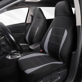 AUTOYOUTH Car Seat Covers Front Seats Bucket Seat Covers Car One Piece Car Seat Protector Interior Universal Fit Car Seat Covers Car Seat Cover for Car Seat Accessories, Grey