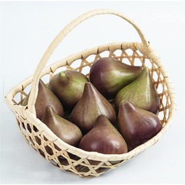 Skyseen 8PCS Realistic Artificial Fruits Lifelike Decorative Fig Photography Props Home Decoration