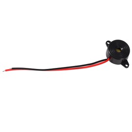 Active Piezo Buzzer DC 3-24 V Electronic Beep Buzzer with 100 mm Wire 85-95 dB High Decibel Alarm Continuous Signal Transmitter 23 x 12 mm
