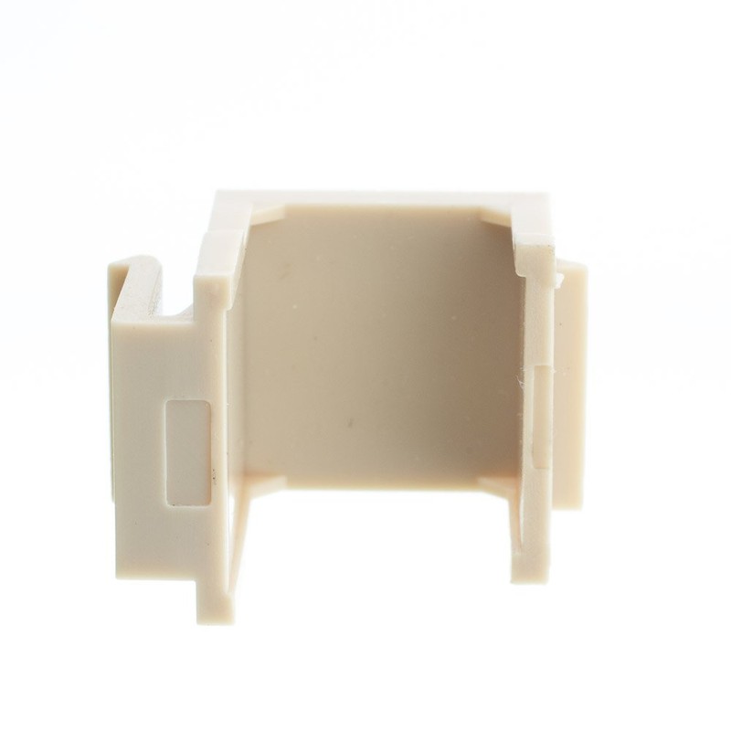 Keystone Insert, Beige/Ivory, Blank Insert Module for Wall Plate, Beige