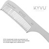 KYVU A3 Handmade 17.8 cm Coarse-Tooth Aluminium Comb with Handle